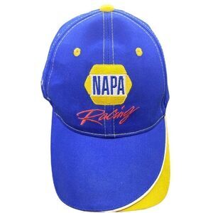 NASCAR Napa Racing #55 Michael Waltrip Blue And Yellow Adjustable Hat Cap